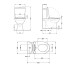Унітаз підлоговий Qtap Robin Ultra Quiet безобідковий з сидінням Soft-close MATT BLACK QT13226083AMB