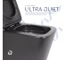 Унітаз підвісний Qtap Tern New Ultra Quiet безобідковий з сидінням Soft-close MATT BLACK QT17332303ASMB