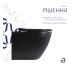 Унітаз підвісний Qtap Robin New Ultra Quiet безобідковий з сидінням Soft-close MATT BLACK QT13332381АSMB
