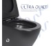 Унітаз підвісний Qtap Robin New Ultra Quiet безобідковий з сидінням Soft-close MATT BLACK QT13332381АSMB