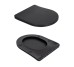 Унітаз підвісний Qtap Robin New Ultra Quiet безобідковий з сидінням Soft-close MATT BLACK QT13332381АSMB