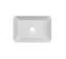 Раковина накладная Qtap Virgo N прямоугольная без донного клапана WHITE QT18116308W