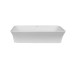 Раковина накладная Qtap Virgo N прямоугольная без донного клапана WHITE QT18116308W