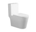 Унітаз-моноблок підлоговий Qtap Kolibri Ultra Quiet безобідковий з сидінням Soft-close WHITE QT10226380W