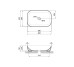 Раковина-чаша Qtap Robin 610х400х145 Matt black QT132143PMBMBN