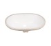 Комплект Qtap Stork: Раковина врізна овальна 560x395x195 мм White + Донний клапан PU02O