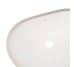 Комплект Qtap Stork: Раковина врізна овальна 560x395x195 мм White + Донний клапан PU02O