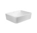Комплект Qtap Tern: Раковина накладная прямоугольная 475х370х140 мм White + Донный клапан PU02
