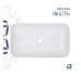 Комплект Qtap Tern: Раковина накладна прамокутна 610x350x135 мм WHITE + Донний клапан PU02