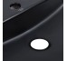 Комплект Qtap Scorpio: Раковина накладна овальна 505x385x120 мм Matt Black + Донний клапан PU03