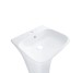 Комплект Qtap Crow: Раковина напольная моноблок 450x435x835 мм White + Донный клапан PU02O