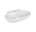 Комплект Qtap Cardinal: Раковина підвісна / накладна овальна 565х400х130 мм White + Донний клапан PU02
