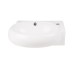 Комплект Qtap Leo: Раковина подвесная овальная правая 430x290x140 мм White + Донный клапан PU02O