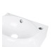 Комплект Qtap Leo: Раковина подвесная овальная правая 430x290x140 мм White + Донный клапан PU02O
