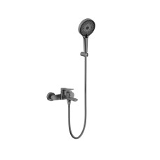 Змішувач для ванни Slavonice (з душовим гарнітуром) QTSLV259GMB48035 Gunmetal Black PVD