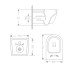 Унітаз підвісний Jay Rimless 485×360×320 мм, White, з сидінням Slim Duroplast/ Soft-close/ Quick Relase QT07335177RW Qtap