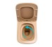 Унитаз подвесной Tern Ultra Quiet 490×365×325 мм, Beige, с сиденьем Slim Duroplast / Soft-close / Quick Release QT17332303ASSB Qtap