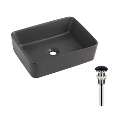 Раковина накладная Tern 480x370x135 мм, Anthracite, прямоугольная, с донным клапаном QT17116069AN Qtap сантехника — страница 15