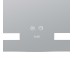 Дзеркало Lidz Kubis (KU2) 500х800 з LED-підсвічуванням Touch, з антизапотіванням, з димером, рег. яскравості LD78LF936508048448