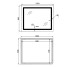 Зеркало Lidz Kubis (KU2) 1000х800 с LED-подсветкой Touch, с антизапотеванием, с диммером, рег. яркости LD78LF6141008048450