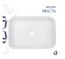 Комплект Qtap Virgo N: Раковина накладна 560x380x130 мм, White, прямокутна + Донний клапан Pop-up PU02