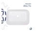 Комплект Qtap Scorpio: Раковина накладна 550x390x120 мм, White, прямокутна + Донний клапан Pop-up PU02