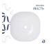 Комплект Qtap Kolibri: Раковина накладна 425x425x140 мм, White, квадратна + Донний клапан Pop-up PU02