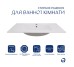 Комплект Albatross: Раковина врезная мебельная 820x460x180 мм, White, прямоугольная + Донный клапан Pop-up PU02O