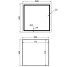 Дзеркало Qtap Mideya (MI1) 800x800 з LED-підсвічуванням Touch, з антизапотіванням, димером, рег. яскравості QT2078NCF808048477