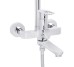 Душевая система универсальная Lidz Latwa 1031 на три потребителя (с изливом) (k35) Chrome LDLAT1031CRM48993