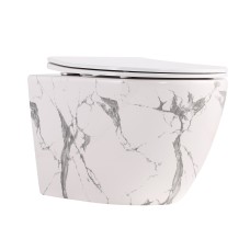 Унітаз підвісний Robin Ultra Quiet 520×365×340 мм, Marble, з сидінням Slim Duroplast / Soft-close / Quick Release QTROB26MR48998 Унітаз підвісний Robin Ultra Quiet 520×365×340 мм, Marble, з сидінням Slim Duroplast / Soft-close / Quick Release QTROB26MR48998 Унітази підвісні — сторінка 10