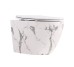 Унитаз подвесной Qtap Robin Ultra Quiet 520×365×340 мм, Marble, с сиденьем Slim Duroplast / Soft-close / Quick Release QTROB26MR48998