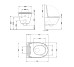 Унитаз подвесной Qtap Robin Ultra Quiet 520×365×340 мм, Marble, с сиденьем Slim Duroplast / Soft-close / Quick Release QTROB26MR48998