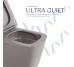 Унитаз подвесной Qtap Tern Ultra Quiet 520×345×325 мм, Stone grey, с сиденьем Slim Duroplast / Soft-close / Quick Release QTTER26SG49000