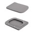 Унитаз подвесной Qtap Tern Ultra Quiet 520×345×325 мм, Stone grey, с сиденьем Slim Duroplast / Soft-close / Quick Release QTTER26SG49000