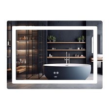Дзеркало Kubis (KU2) 1200х800 з LED-підсвічуванням Touch, з антизапотіванням, з димером, рег. яскравості LDKUB120080049007