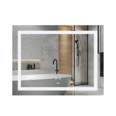 Дзеркало Kubis (KU1) 1200х800 з LED-підсвічуванням Touch, з антизапотіванням, з димером, рег. яскравості LDKUB120080049008