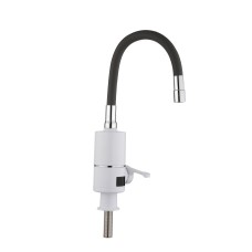 Проточный кран-водонагреватель с гибким изливом для кухни Warm 065 LDWAR065GRE49096 White/Grey Проточный кран-водонагреватель с гибким изливом для кухни Warm 065 LDWAR065GRE49096 White/Grey