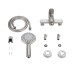 Змішувач для душу Lidz Luna 010 (k35)  LDLUN010NKS49191 Nickel
