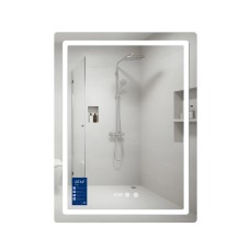 Дзеркало Mideya (MI2) 600х800 з годинником, з LED-підсвічуванням Touch, з антизапотіванням, димером, рег. яскравості QTMID100080049267 Дзеркало Mideya (MI2) 600х800 з годинником, з LED-підсвічуванням Touch, з антизапотіванням, димером, рег. яскравості QTMID100080049267