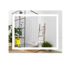 Дзеркало Kubis (KU2) 800х600 з годинником, з LED-підсвічуванням Touch, з антизапотіванням, з димером, рег. яскравості LDKU800600CL48281