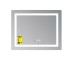 Зеркало Lidz Kubis (KU2) 800х600 с часами, с LED-подсветкой Touch, с антизапотеванием, с диммером, рег. яркости LDKU800600CL48281