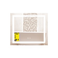 Зеркало Kubis (KU1) 600х700 с LED-подсветкой Touch, с антизапотеванием, с диммером, рег. яркости LDKU60070049285 Зеркало с ЛЕД подсветкой в ​​ванную