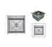 Мийка для кухні інтегрована Lidz Handmade H4545H Decor Honeycomb 2,5/0,5 мм LDH4545HDEC49437