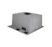 Мойка для кухни интегрированная Lidz Handmade H4545HB Decor Black PVD Honeycomb 2,5/0,5 мм LDH4545HDECBLM49438