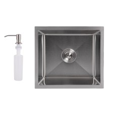 Мийка для кухні інтегрована під стільницю Handmade H4843 Brushed Steel 3,0/1,0 мм LDH4843BRU49441 Мийка для кухні інтегрована під стільницю Handmade H4843 Brushed Steel 3,0/1,0 мм LDH4843BRU49441