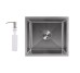 Мийка для кухні інтегрована під стільницю Lidz Handmade H4843 Brushed Steel 3,0/1,0 мм LDH4843BRU49441