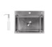 Мойка для кухни интегрированная Lidz Handmade H5843 Brushed Steel 3,0/1,0 мм LDH5843BRU49442