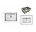 Мойка для кухни интегрированная Lidz Handmade H5843 Brushed Steel 3,0/1,0 мм LDH5843BRU49442