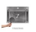Мойка для кухни интегрированная Lidz Handmade H5843 Brushed Steel 3,0/1,0 мм LDH5843BRU49442